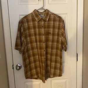 Carhartt Mens button down plaid shirt Size Large